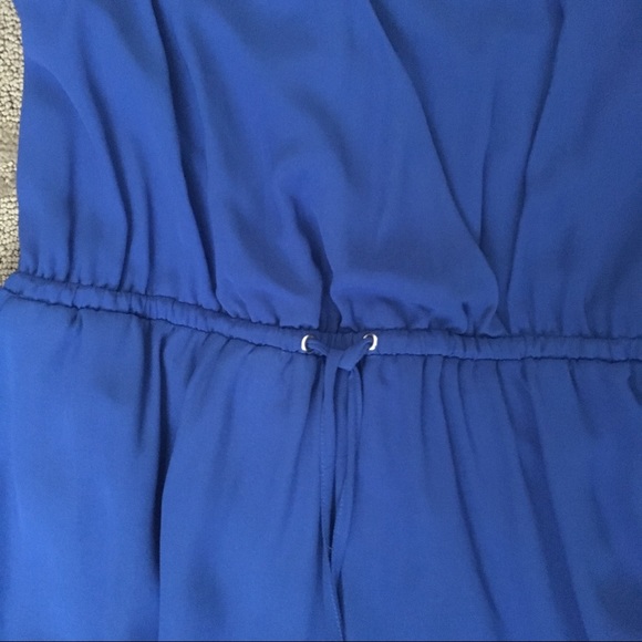 loverich cobalt blue, sleeveless romper, Large. - Picture 2 of 7